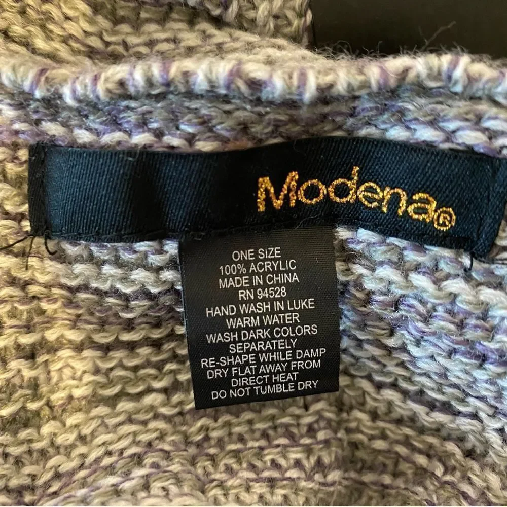 New Modena‎ Knit Infinity Scarf, Lilac color blend, 100% acrylic